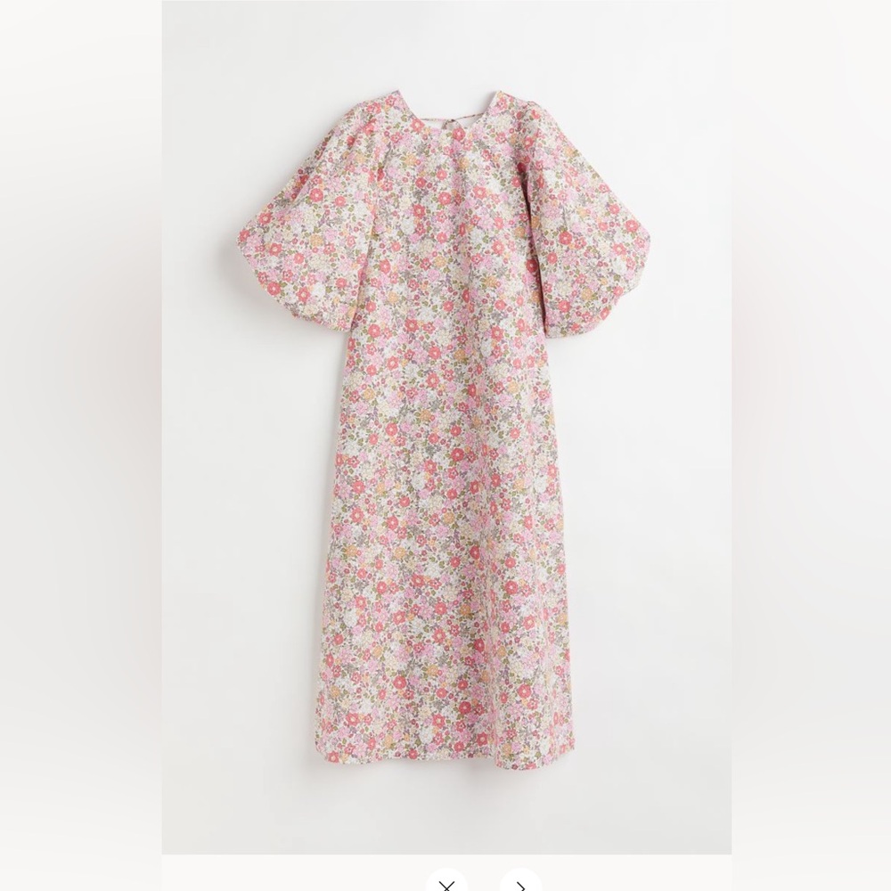 H&M floral cotton dress XXL